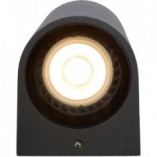 Kinkiet elewacyjny Zaro Round II czarny | Lucide