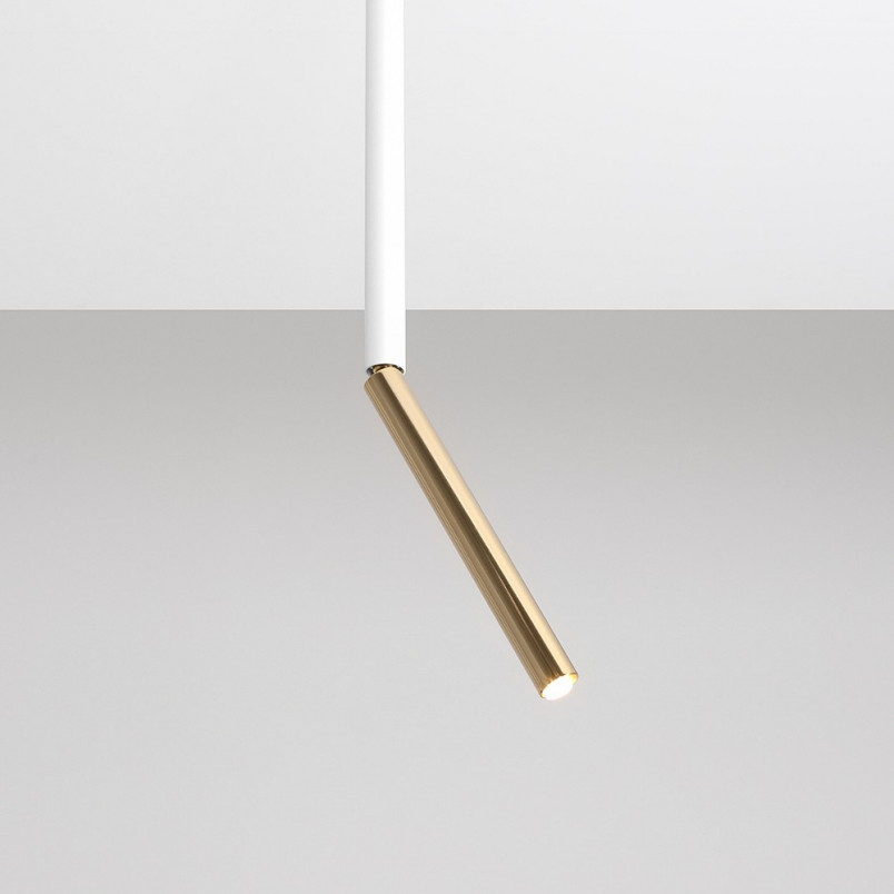 Lampa sufitowa glamour Stick | Biało-złota Aldex | Kup online