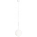 Lampa wisząca szklana Bosso Mini biała | Aldex