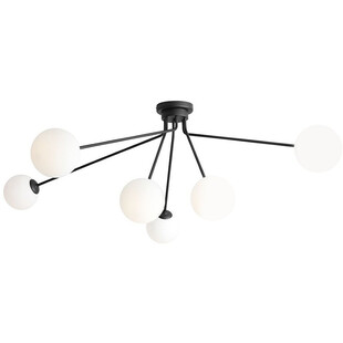 Lampa sufitowa szklane kule Holm VI biało-czarny marki Aldex