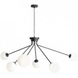 Lampa wisząca Holm VI | Szkło biało-czarne | Aldex