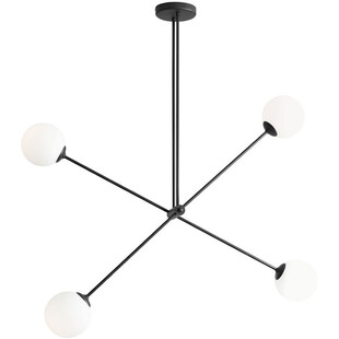 Lampa sufitowa szklane kule Ohio IV biało-czarna marki Aldex