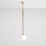Lampa sufitowa szklana kula Pinne Long | Aldex