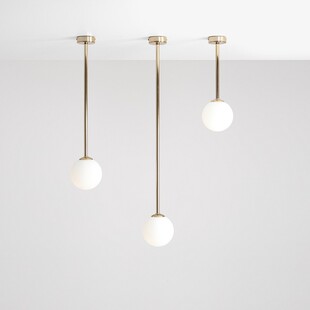 Lampa sufitowa szklana kula Pinne Long | Aldex