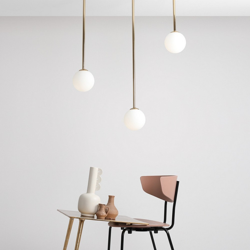 Lampa Sufitowa Szklana Kula Pinne Short 14cm | Aldex