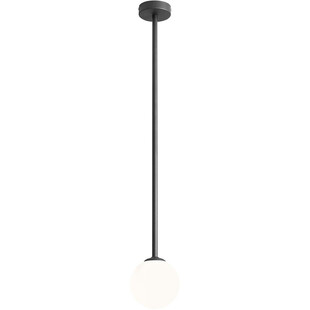 Lampa sufitowa szklana kula Pinne Long 14 biało-czarna marki Aldex