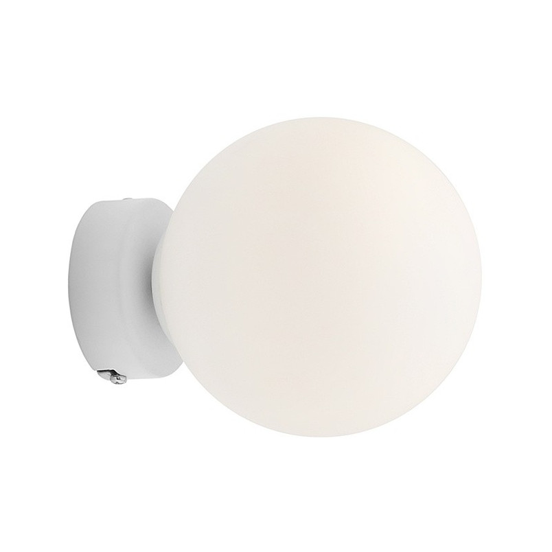 Kinkiet szklana kula Ball 14cm biały Aldex - Eleganckie oświetlenie