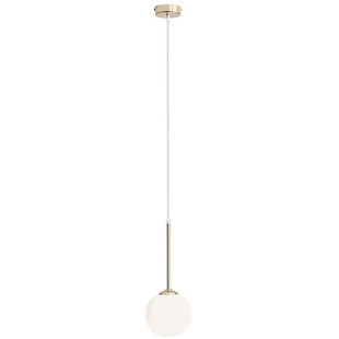 Lampa wisząca szklana kula Bosso Mini 14 złota marki Aldex