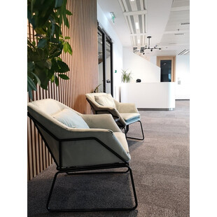 Fotel welurowy Fluence szary - Moos Home | Komfort i styl