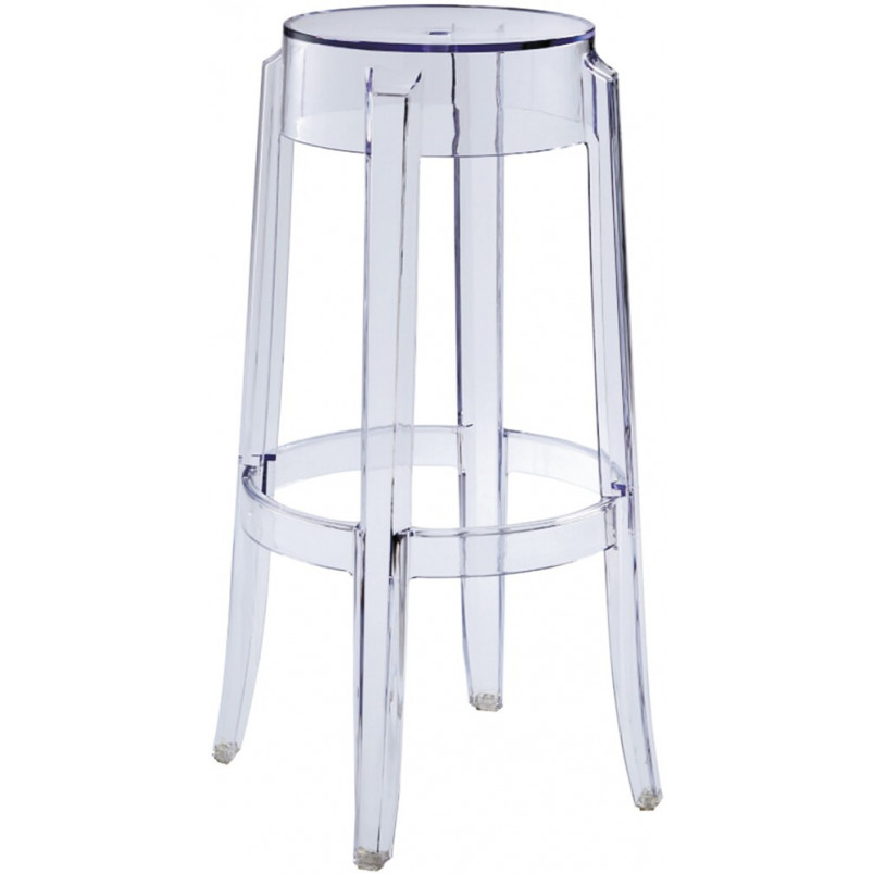Stołek barowy Spirit - Moos Home, 75cm, Przezroczysty | Kup Teraz