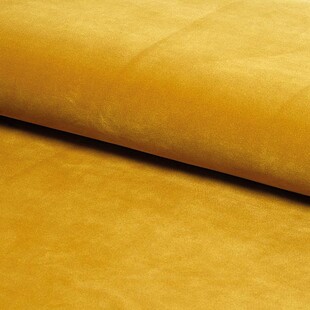 Sofa welurowa 2 osobowa Castello Velvet curry/wenge marki Signal