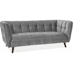Sofa welurowa 3-osobowa Castello | Signal - Komfort i styl