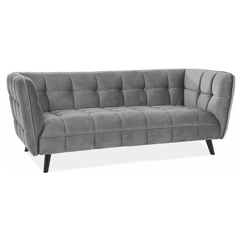 Sofa welurowa 3-osobowa Castello | Signal - Komfort i styl