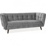 Sofa welurowa 3-osobowa Castello | Signal - Komfort i styl