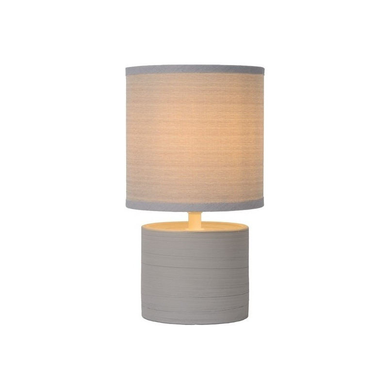 Lampa stołowa Greasby szara Lucide | Design w stylu Japandi