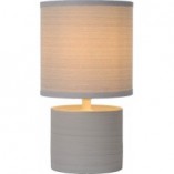 Lampa stołowa Greasby szara Lucide | Design w stylu Japandi