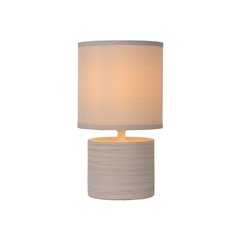 Lampa stołowa Greasby kremowa Lucide | Styl Japandi