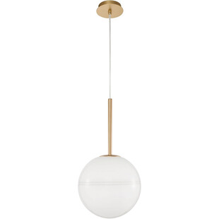 Lampa Wisząca Glamour Pekin - Szkło Białe/Mosiądz | Decolab24