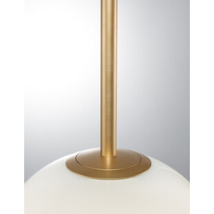 Lampa Wisząca Glamour Pekin - Szkło Białe/Mosiądz | Decolab24
