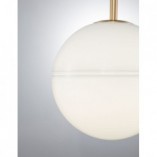 Lampa Wisząca Glamour Pekin - Szkło Białe/Mosiądz | Decolab24