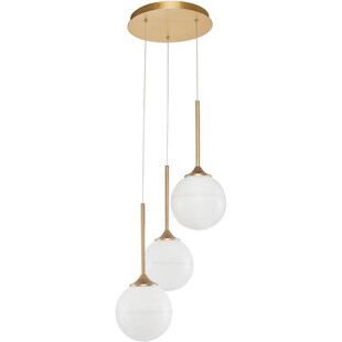 Lampa wisząca Pekin III - szkło, mosiądz, 25cm | Decolab24