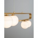 Lampa Wisząca Pekin - Szkło, Mosiądz, Glamour | Decolab24