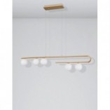 Lampa Wisząca Pekin - Szkło, Mosiądz, Glamour | Decolab24
