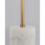 Stylowa Lampa stołowa szklana kula Pekin mosiądz/złoty/biały sypialni
