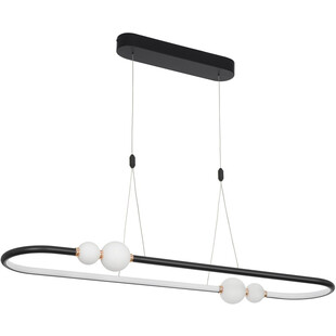 Lampa wisząca podłużna nowoczesna Lilla 100 LED czarna