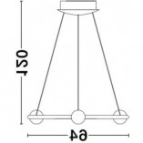 Lampa Wisząca Lilla LED Czarna | Nowoczesny Design