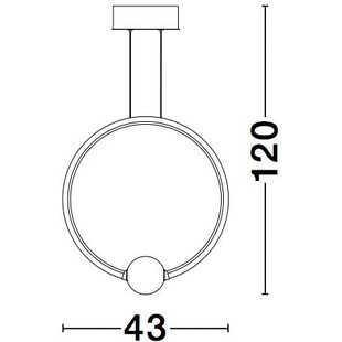Lampa Wisząca Lilla LED Czarna | Decolab24