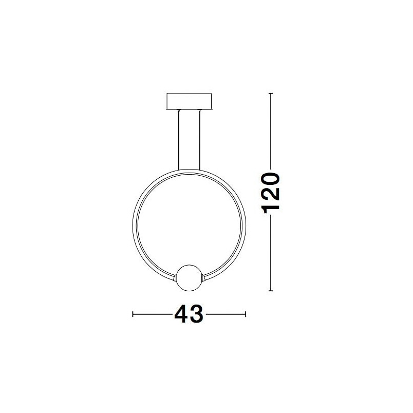 Lampa Wisząca Lilla LED Czarna | Decolab24