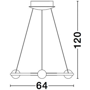 Lampa Wisząca Glamour Lilla - Złote Kule LED | Decolab24