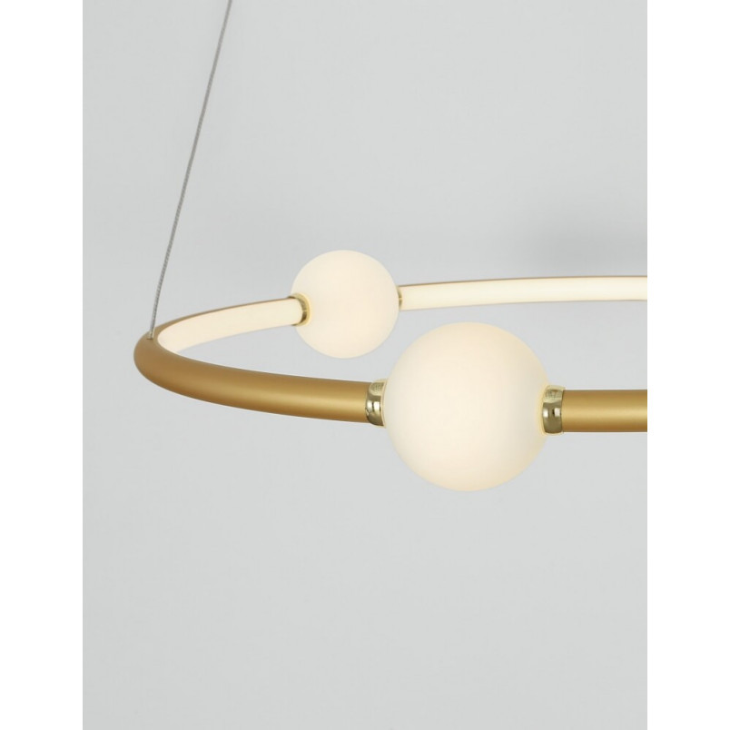 Lampa Wisząca Glamour Lilla - Złote Kule LED | Decolab24