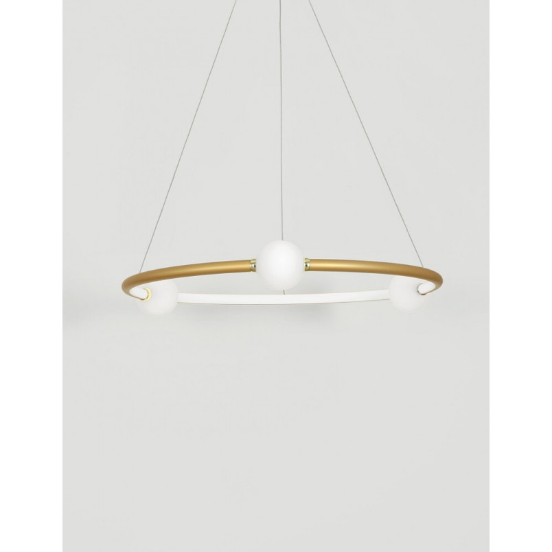 Lampa Wisząca Glamour Lilla - Złote Kule LED | Decolab24
