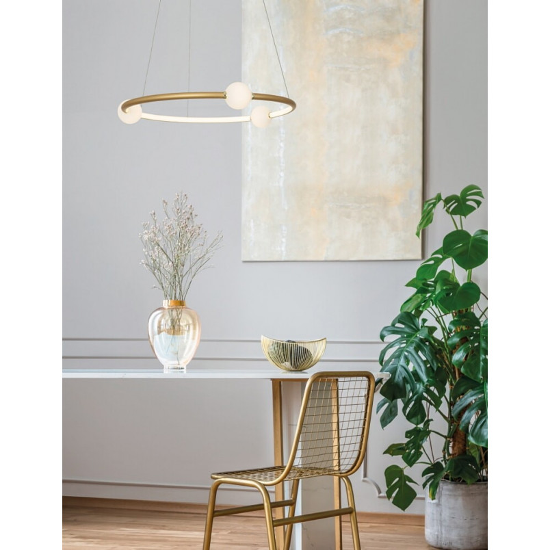 Lampa Wisząca Glamour Lilla - Złote Kule LED | Decolab24