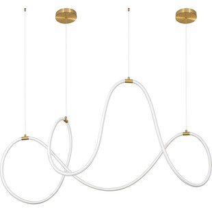 Lampa wisząca LED Lireca - Nowoczesny design, mosiądz | Decolab24
