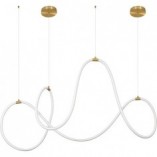 Lampa wisząca LED Lireca - Nowoczesny design, mosiądz | Decolab24