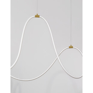Lampa wisząca LED Lireca - Nowoczesny design, mosiądz | Decolab24