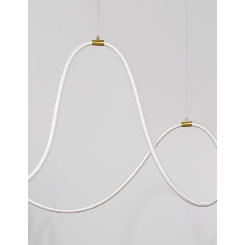 Lampa wisząca LED Lireca - Nowoczesny design, mosiądz | Decolab24