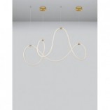 Lampa wisząca LED Lireca - Nowoczesny design, mosiądz | Decolab24