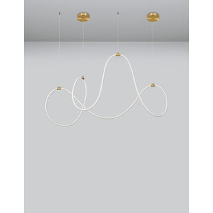 Lampa wisząca LED Lireca - Nowoczesny design, mosiądz | Decolab24