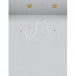 Lampa wisząca LED Lireca - Nowoczesny design, mosiądz | Decolab24