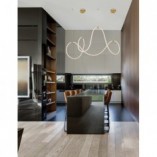 Lampa wisząca LED Lireca - Nowoczesny design, mosiądz | Decolab24