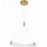 Designerska Lampa wisząca nowoczesna Lireca 40 LED mosiądz/złoty do kuchni i salonu
