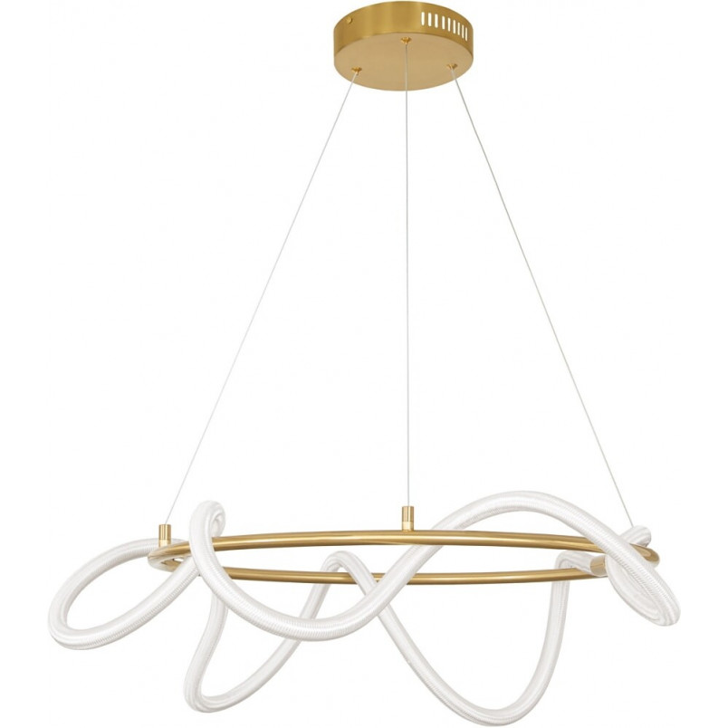 Lampa Wisząca LED Lireca - Mosiądz, 60cm | Decolab24