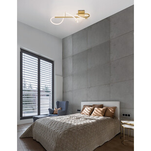 Kinkiet LED Złoty Lireca - Nowoczesny Design | Decolab24