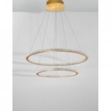 Lampa wisząca LED mosiądz | Nolion 60cm - Decolab24
