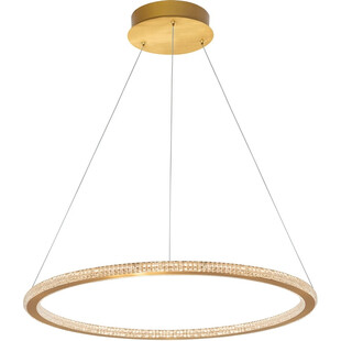 Lampa wisząca LED mosiądz 60cm - Nowoczesny design | Decolab24