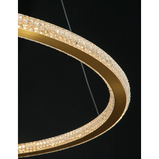 Lampa wisząca LED mosiądz 60cm - Nowoczesny design | Decolab24